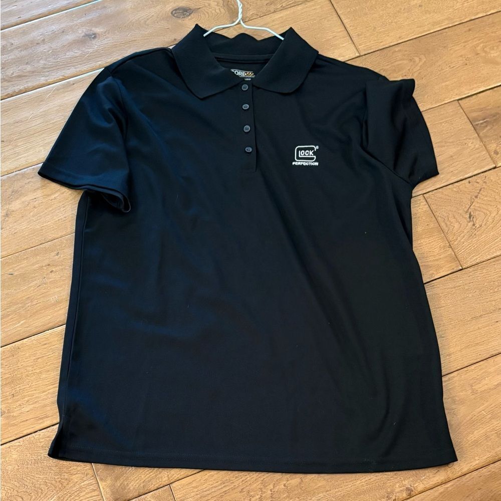 Woman’s GLOCK Black Polo Short Sleeve Shirt